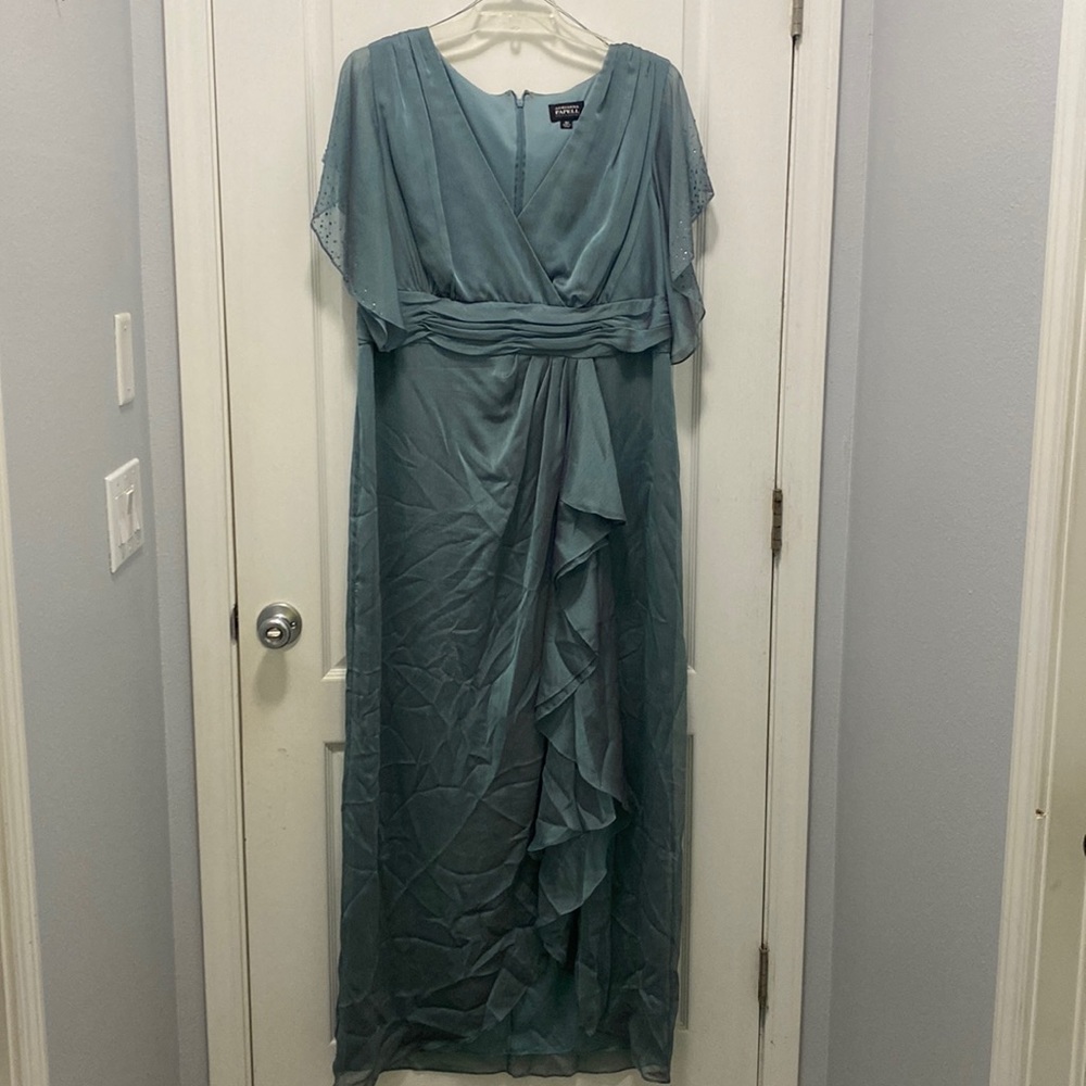 Adrianna Papell Formal Dress - Blue Gray Purple (litmus blue color)